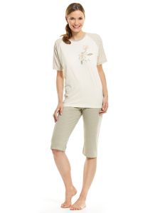 Damen Pyjama mit 7/8 Hose 