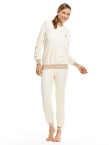 Damen Pyjama langarm 