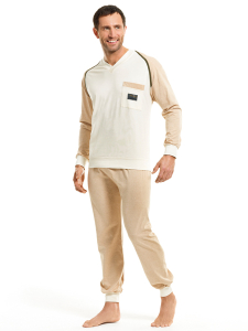 Herren Pyjama 1/1 Arm 
