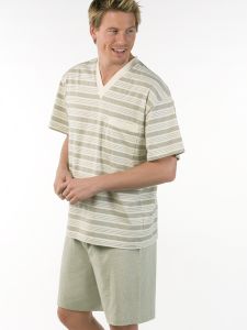 Herren Pyjama 1/4 Arm 